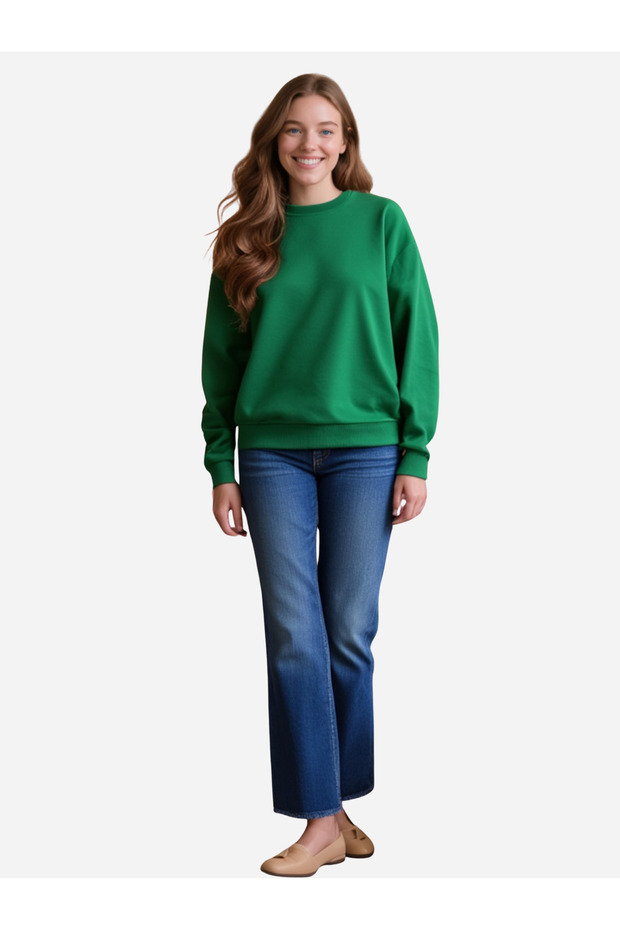 Kadın Basic Regular Sweatshirt - 2