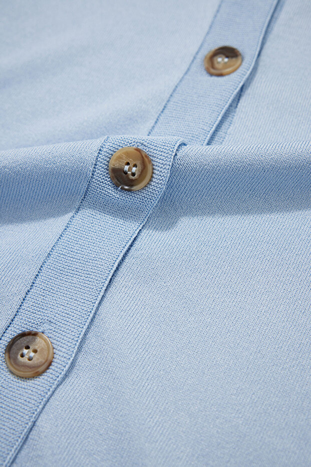 MAVİ KOLSUZ TRİKO - 4