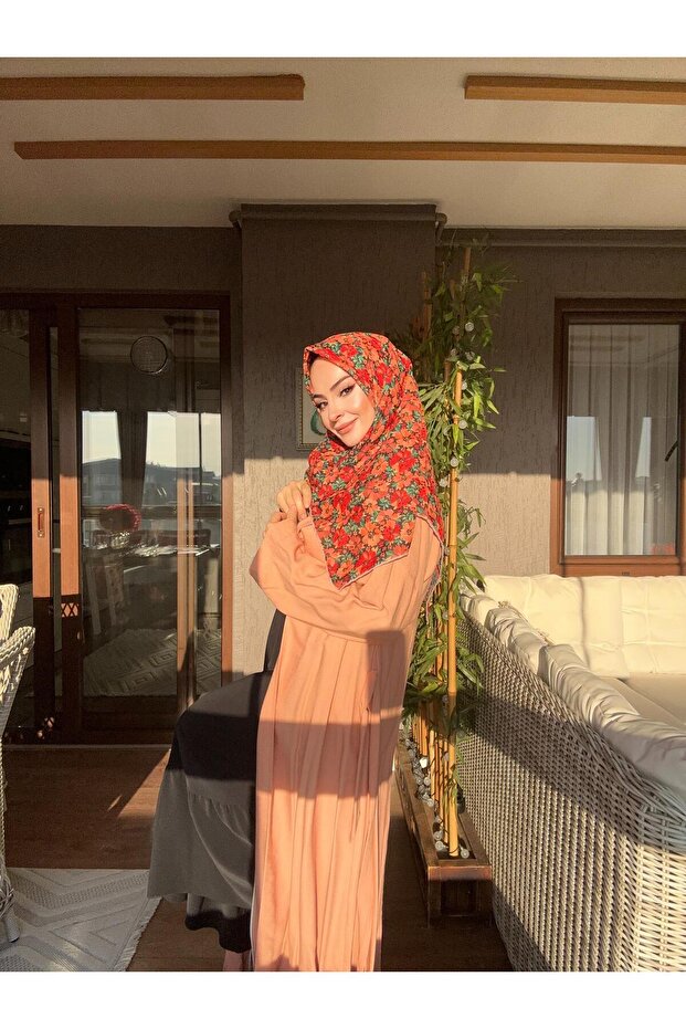 SOFT EŞARP ÇİÇEK DESEN - 6