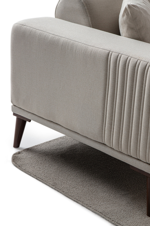 Regnar 3+3+1+1 Koltuk Takımı Krem - 6