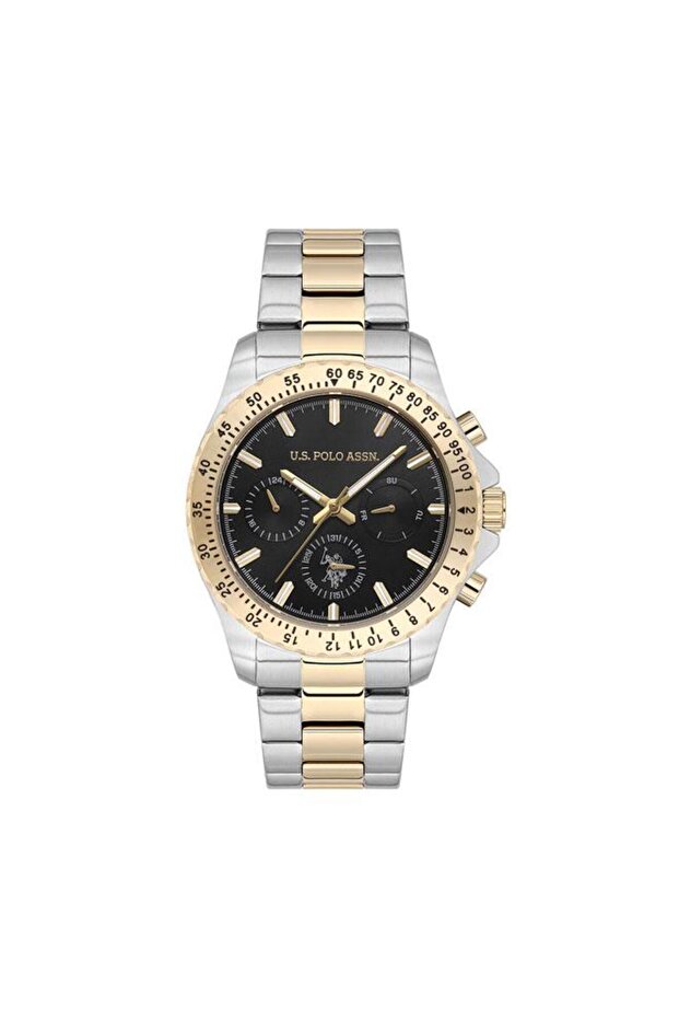 Crossing 42mm Multifunction Men's Watch with Black Dial & Stainless Steel Bracelet