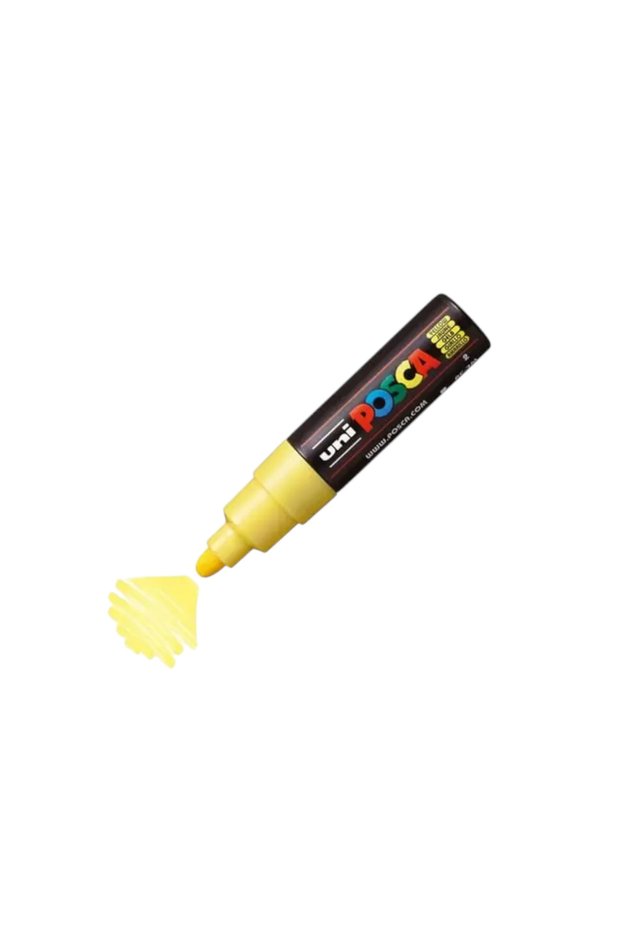 Uniball Posca (4.5-5.5) Water-Based Poster Marker Yellow (Uni-Pc-7M)