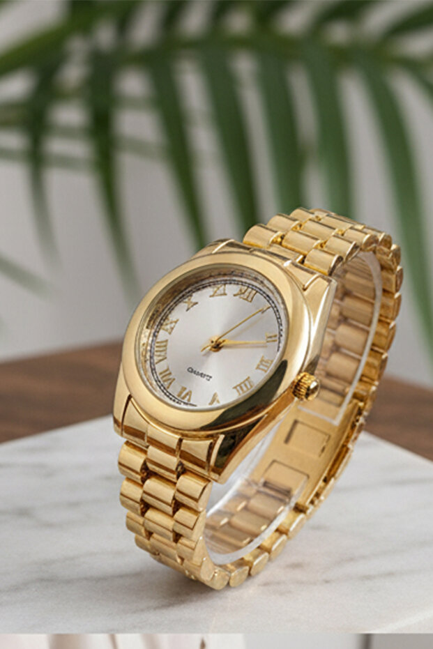 Golosso Model Vintage Gold Round Women's Watch