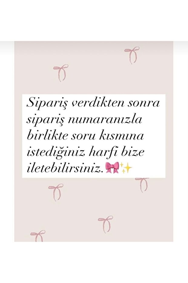 Harf Charm Çelik Kolye - 3