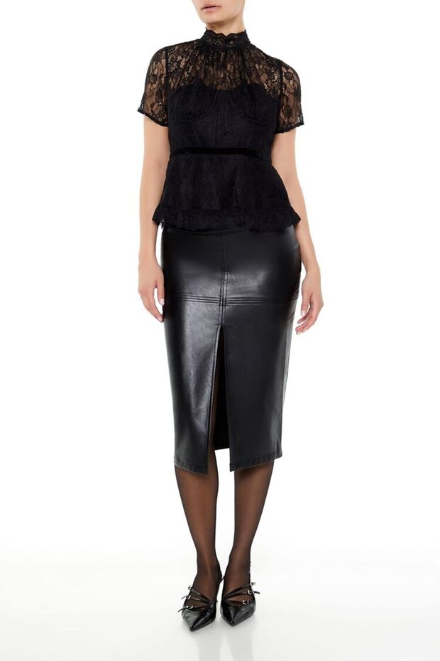 Dantel Detaylı Bluz - 4