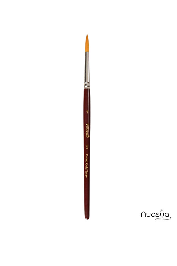 123 Series No:7 Synthetic Professional Brush – Compatible with Acrylic, Oil Paint