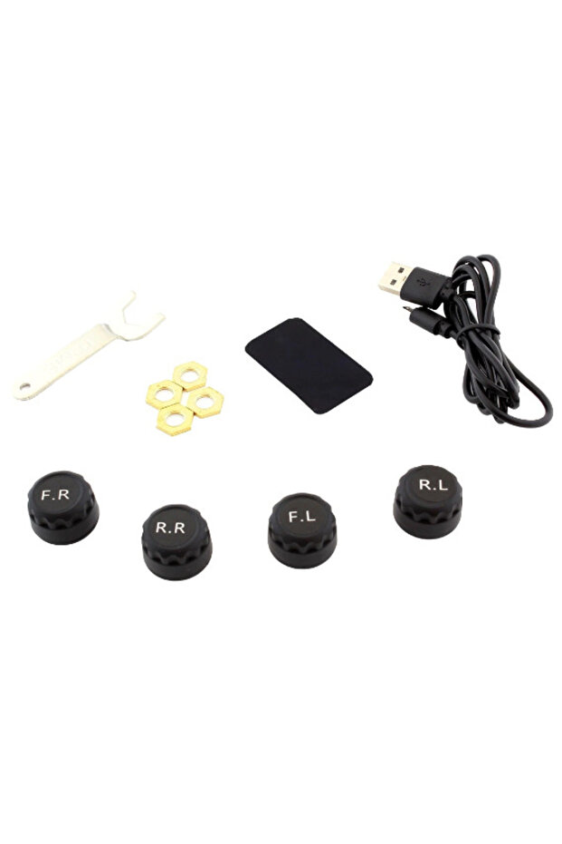 Set of 4 tire pressure and temperature sensors with LCD display AVX-AG678 - 6