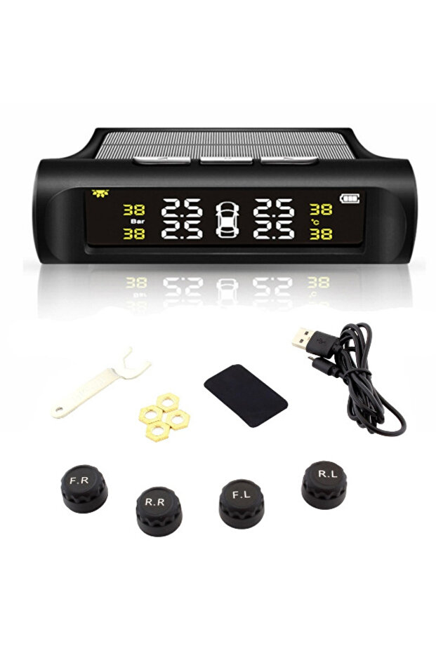 Set of 4 tire pressure and temperature sensors with LCD display AVX-AG678 - 2