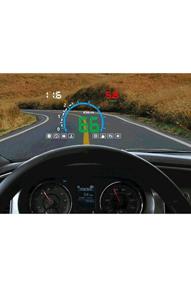 E350 Head Up Display Car Mileage With Multiple Functions And Windshield Projection - 10