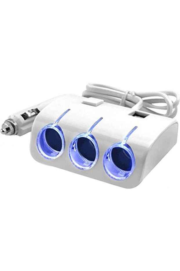 ALBA 1506 car socket with 5 inputs On/OFF button 120W - 1