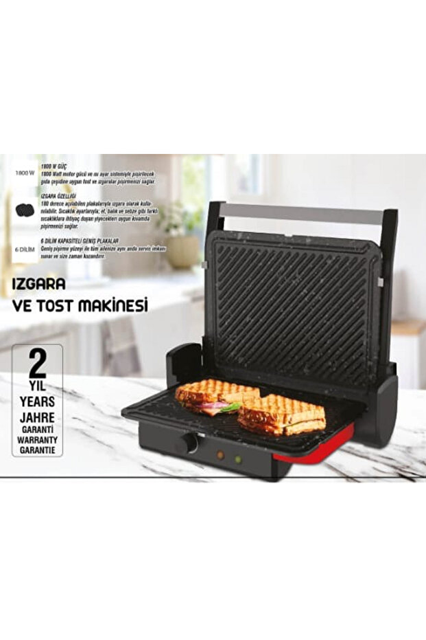 Essence 6 Slice Toaster Red - 5