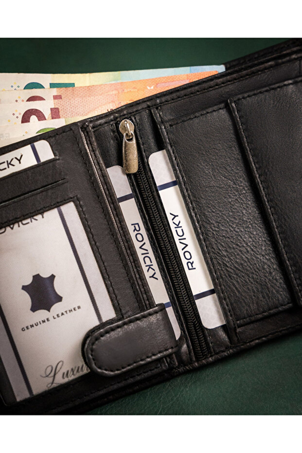 Men's leather wallet without external clasp - Always Wild - 11