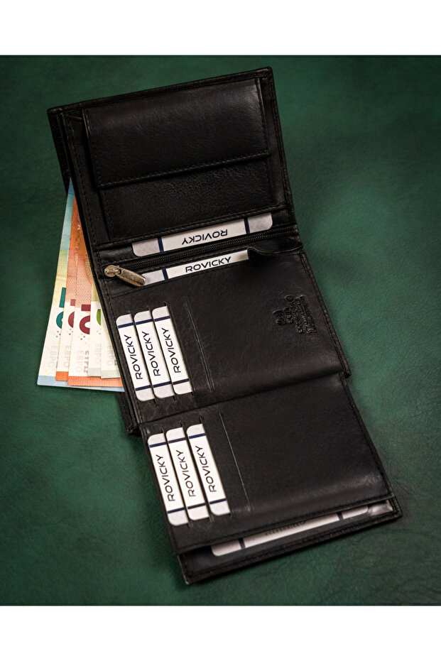 Men's leather wallet without external clasp - Always Wild - 9