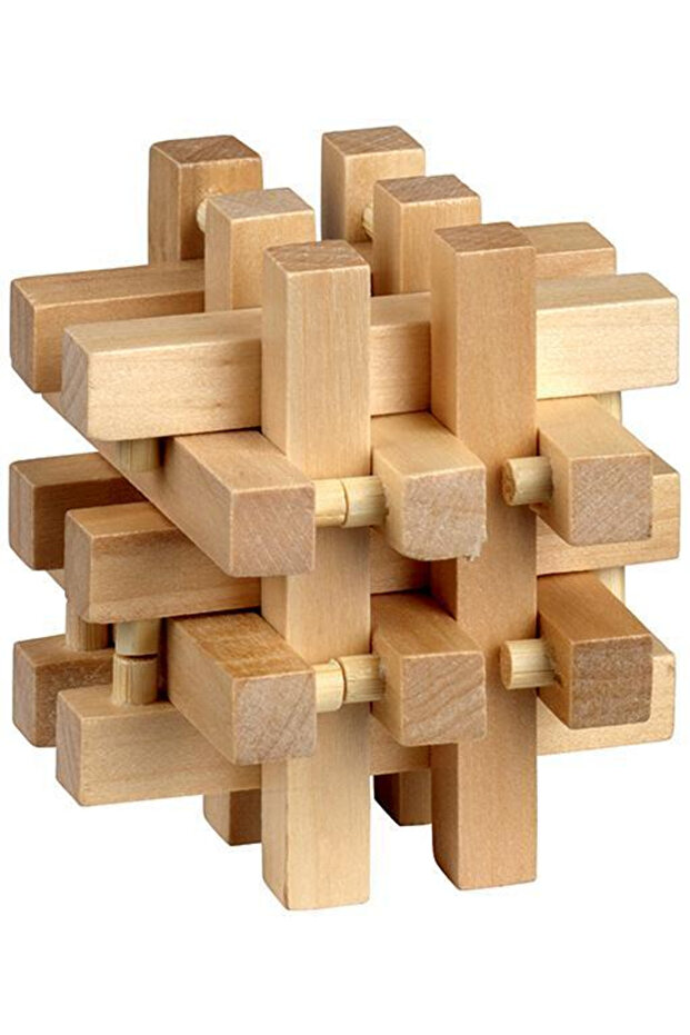 Puzzle logic din lemn Be Clever Cusca - 1