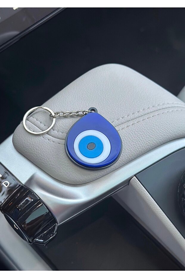 سلسلة مفاتيح من البليكسي على شكل حجر النazar - 3