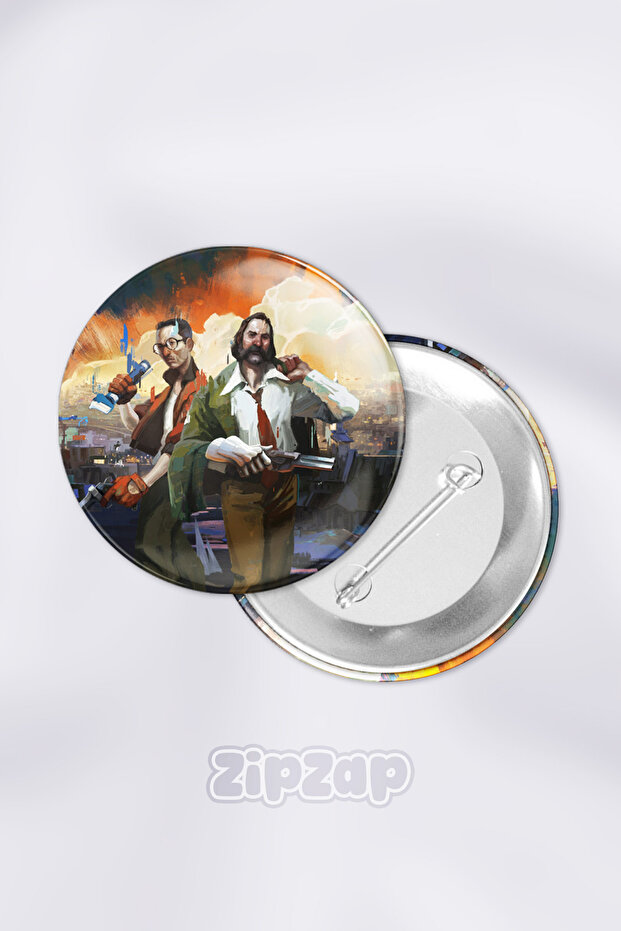 Disco Elysium Video Game Bag Ornament Pin Button Badge Set (1 Pcs)