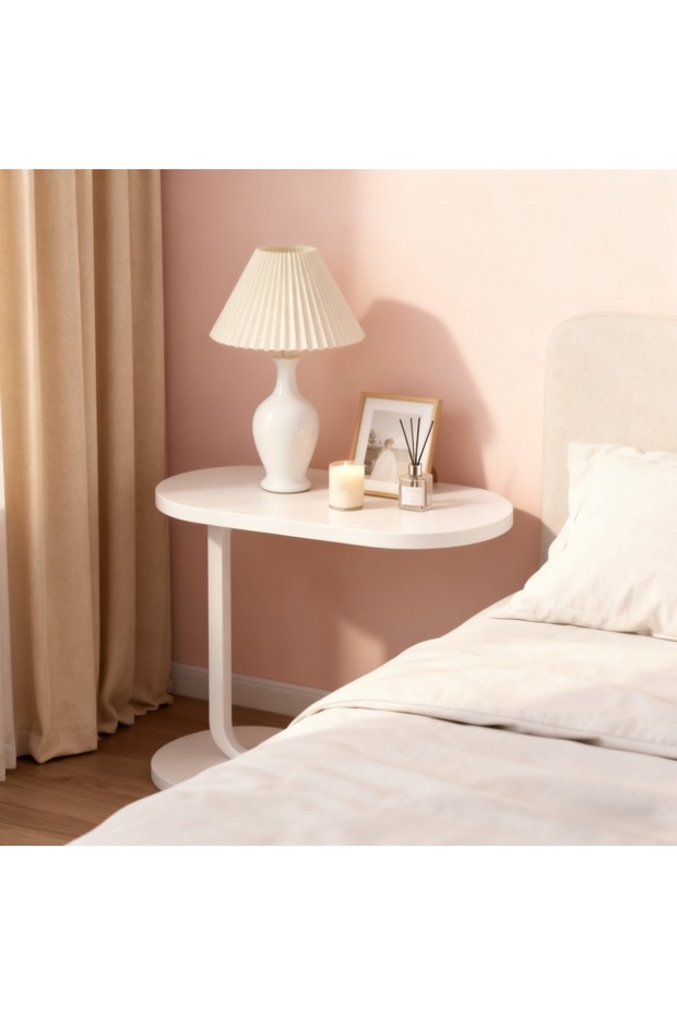 C-shaped side table, coffee table, modern side table, sofa side table, bedside table - 7