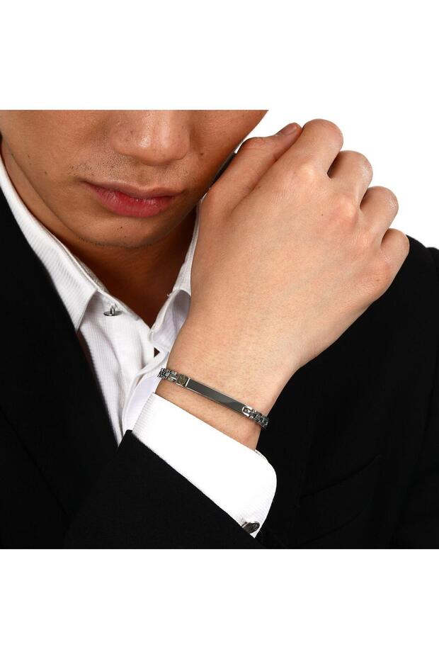 Jm324Avd55 18.5 + 3 cm Steel Men's Bracelet