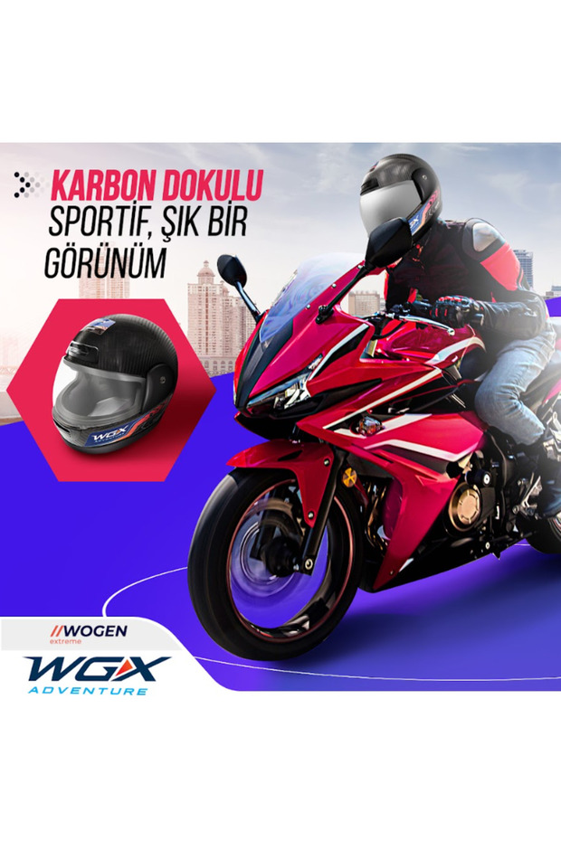 FULLFACE KASK KARBON SİYAH (M) - 3