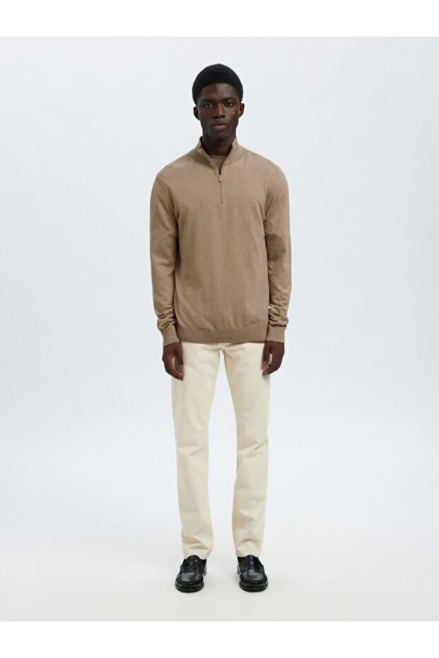 Strickpullover Half-zip - 4
