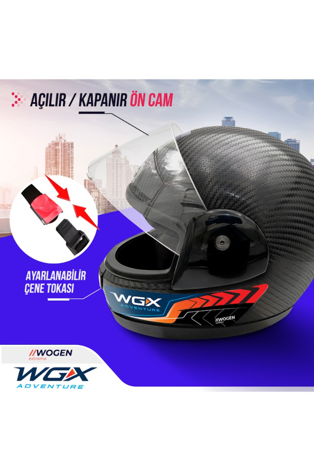 FULLFACE KASK KARBON SİYAH (M) - 2