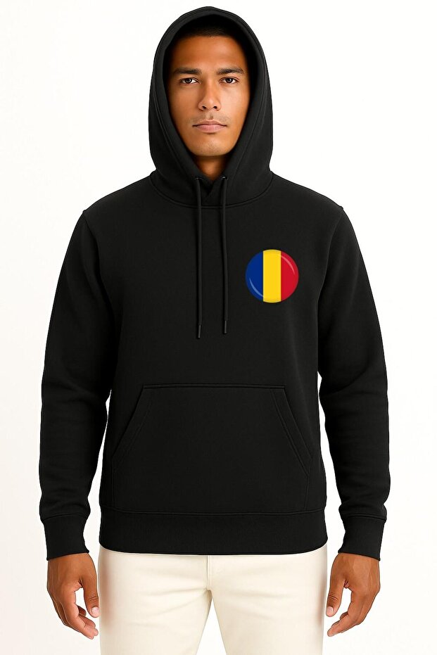 Hooded Flag of Romania Computer Icons Pocket Design Unisex Sweatshirt