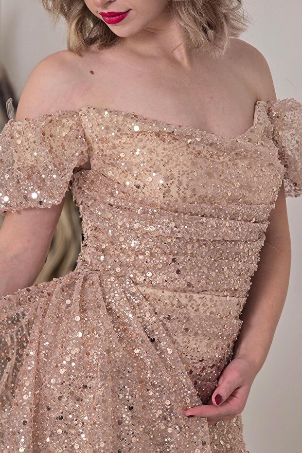 Gold PULLU ABİYE 6113 - 6