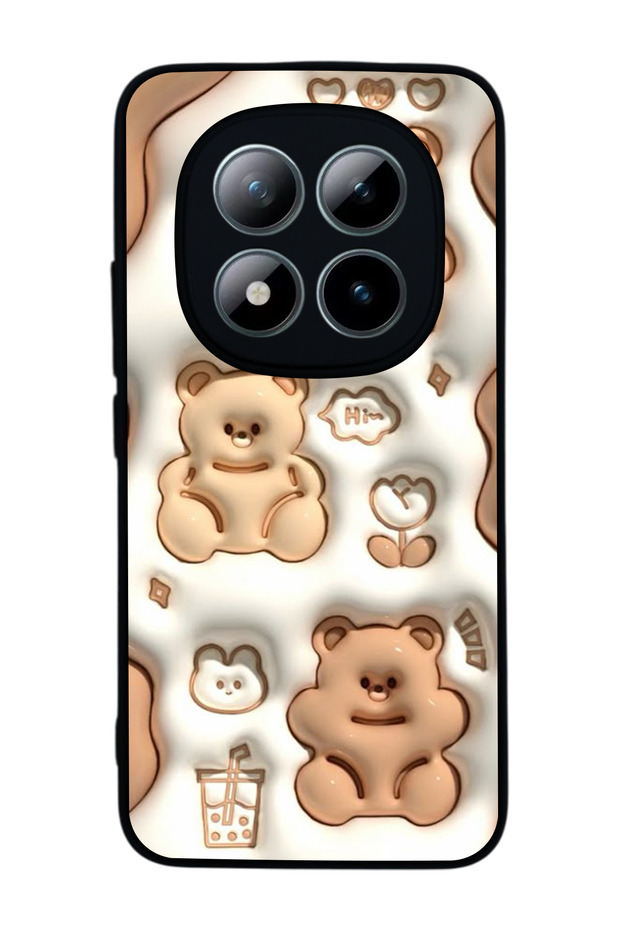 Redmi Note 15 Pro 4g Compatible Printed , Matte Black, Soft Silicone, Protective, Shock Absorbing Cover, Case