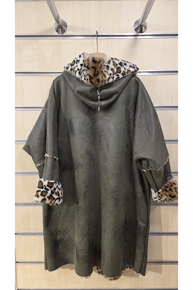 معطف طويل بنمط الفهد - 7