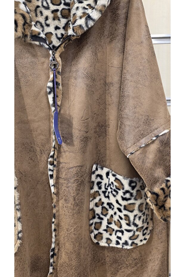 Leopard Pattern Long Coat - 3