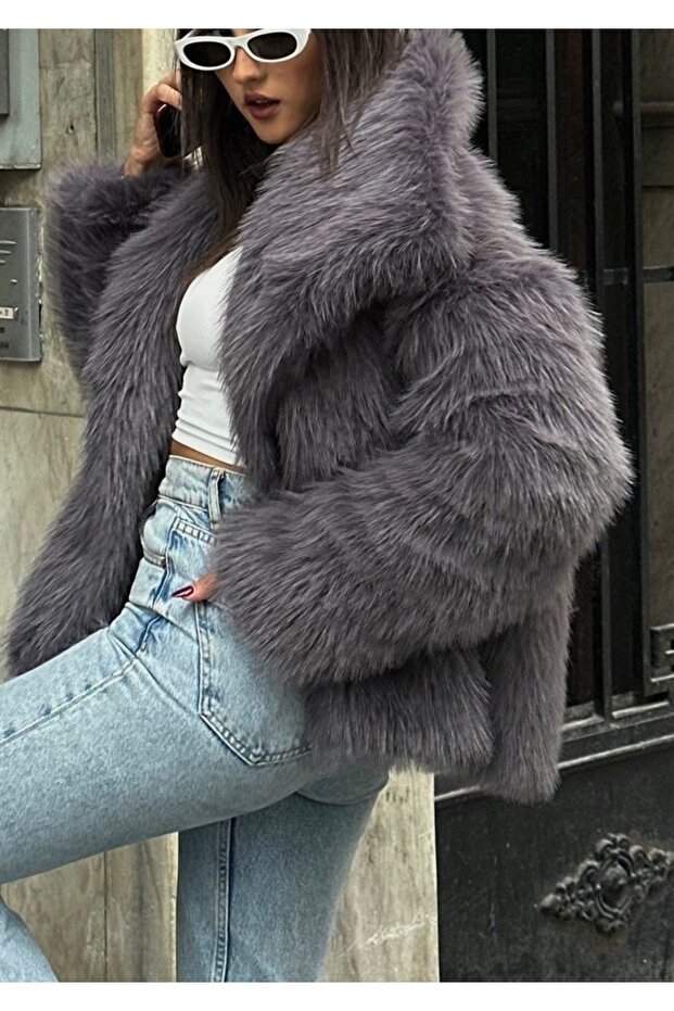 Női prémium műszőrme kabát Mazelf Baby Kids Wear - 1