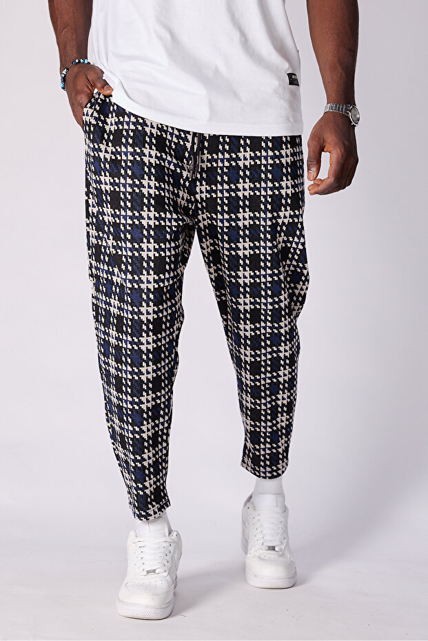 Unisex Jacquard Patterned Baguette Pants