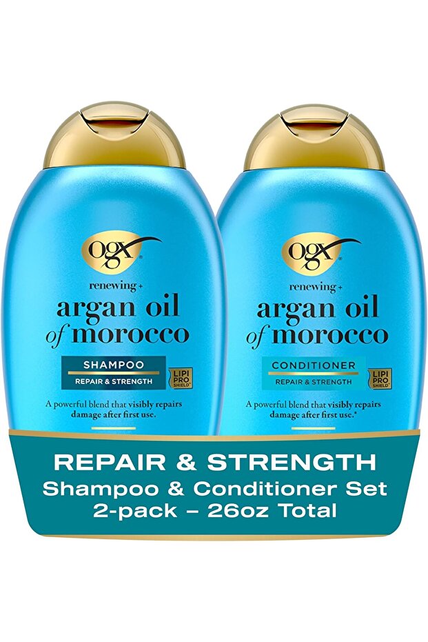 Renewing+ Argan Oil of Morocco Shampoo & Conditioner (2x385ml)