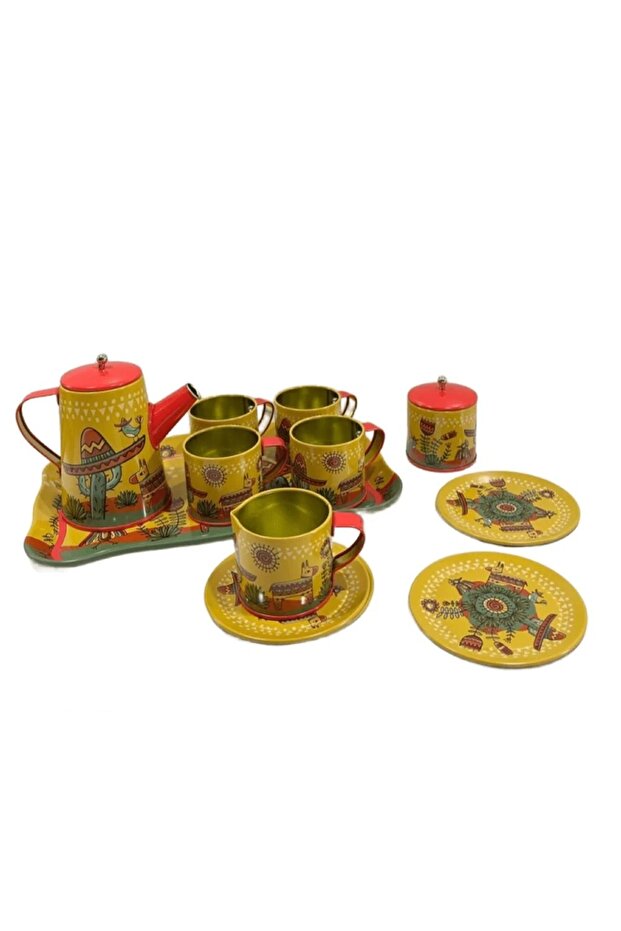 14 Piece Toy Metal Tea Set