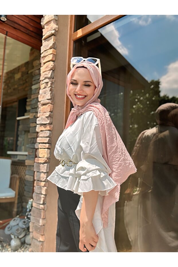 Aya Serisi Şal - Toz Pembe - 2