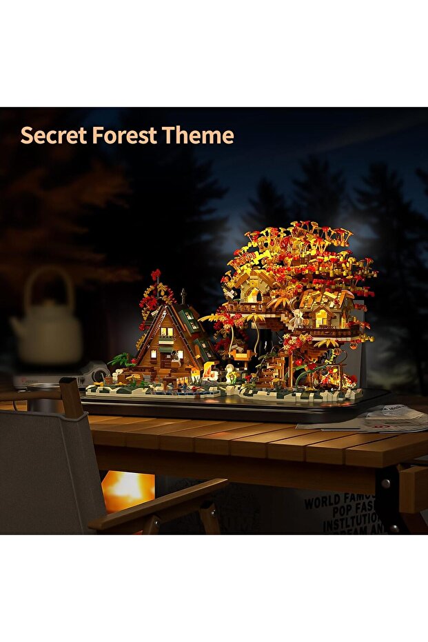 Treehouse Building Blocks Set with LED Lights (2725 PCS Micro Bricks) - 7