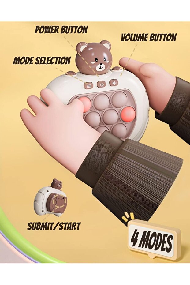 SGT-Pop Push It Game Controller - Light-Up Pop Bubble Fidget Toy - 3