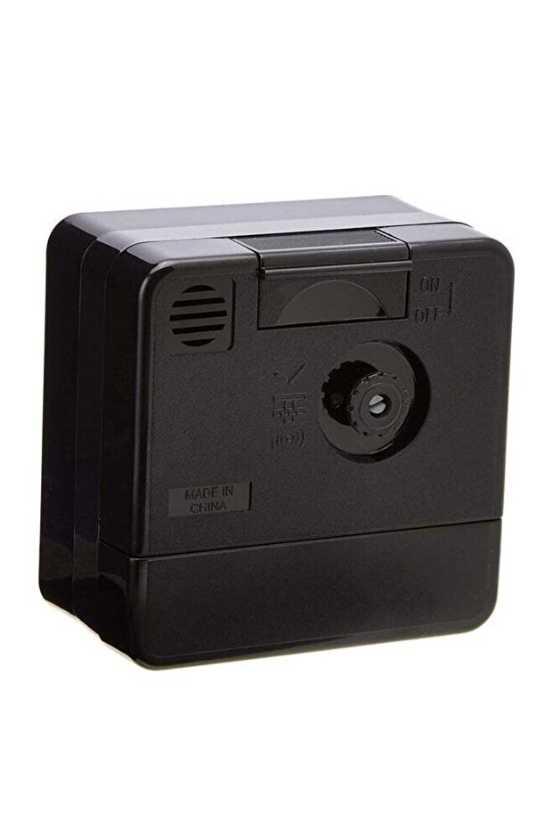 Multi Function Analog Alarm Clock Black 5.7×5.7×3.3cm - 2