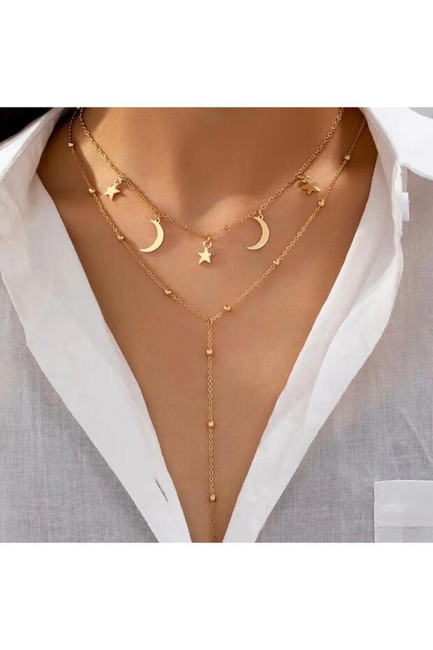 Stainless Steel Trend Exquisite Stylish Design Women Charm Necklace