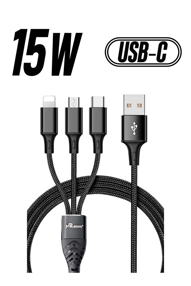 كابل بيانات mpBLBERRI BLB-U301 3 في 1 - 1