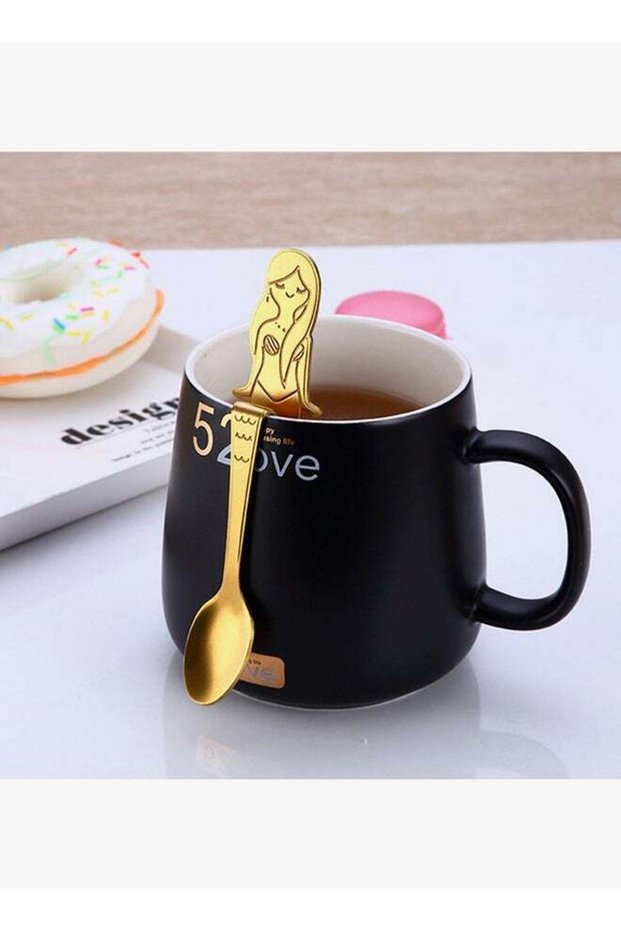 Mermaid Stainless Steel Teaspoon Gold 17.4grams