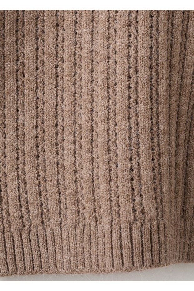 Ajur örgü kazak - 8