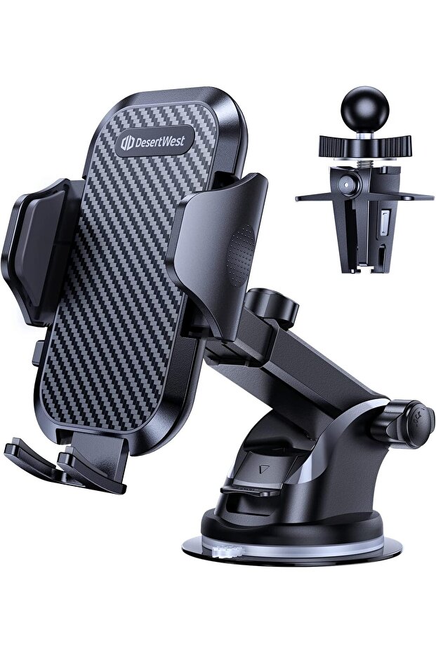 DesertWest Car Phone Holder (Black-1)