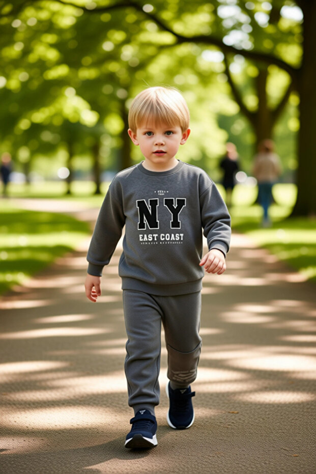 Boys' Cotton Knitted Relaxed Fit Sportswear Set Casual Elegance Quality Stylish Comfortable