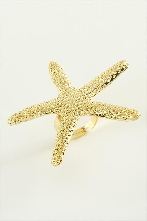 Nrzsnt Starfish (124107) Metal Ring-Yellow