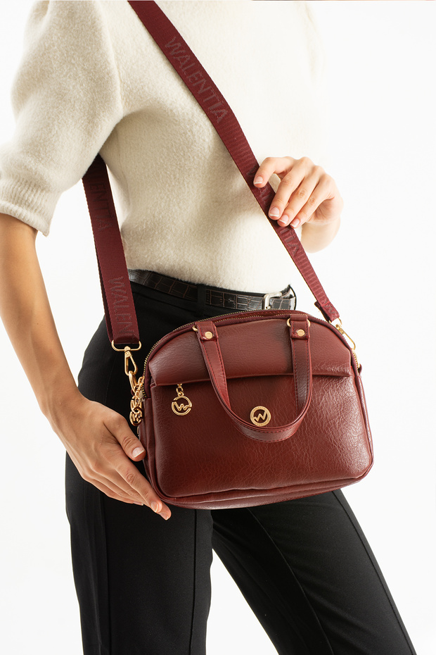 Tn-209 Women's Shoulder Bag Handbag Crossbody Bag Bordo