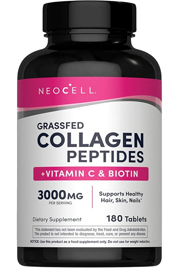 Neocell Super Collagen, Vitamin C + Biotin 180 Tablets
