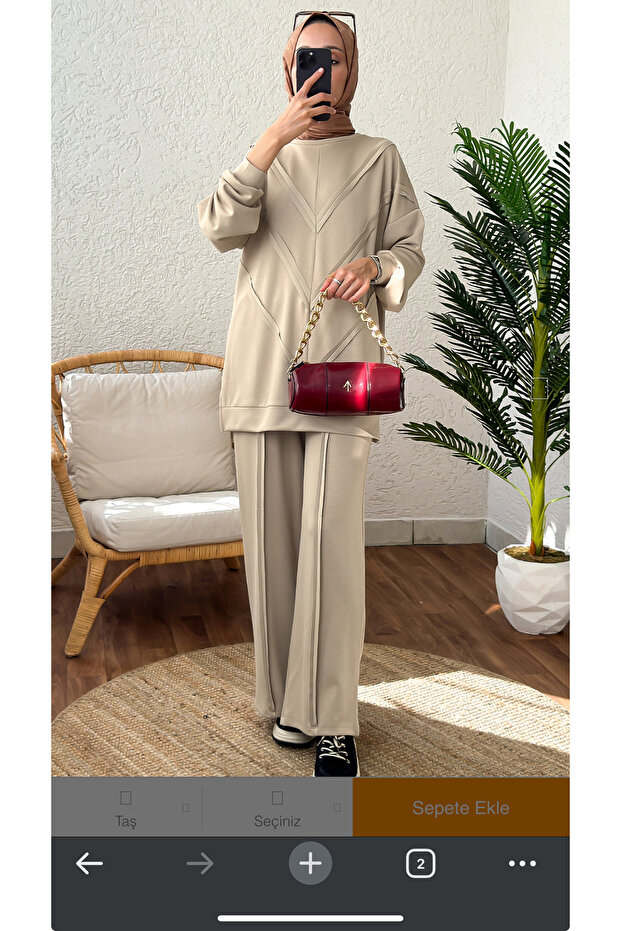 Tesettür Alt üst moda takım