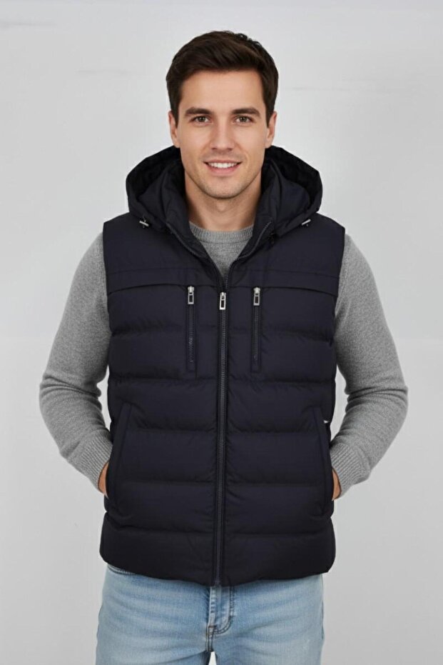 Men's Hooded Sports Vest 4021 Bgl-St04900