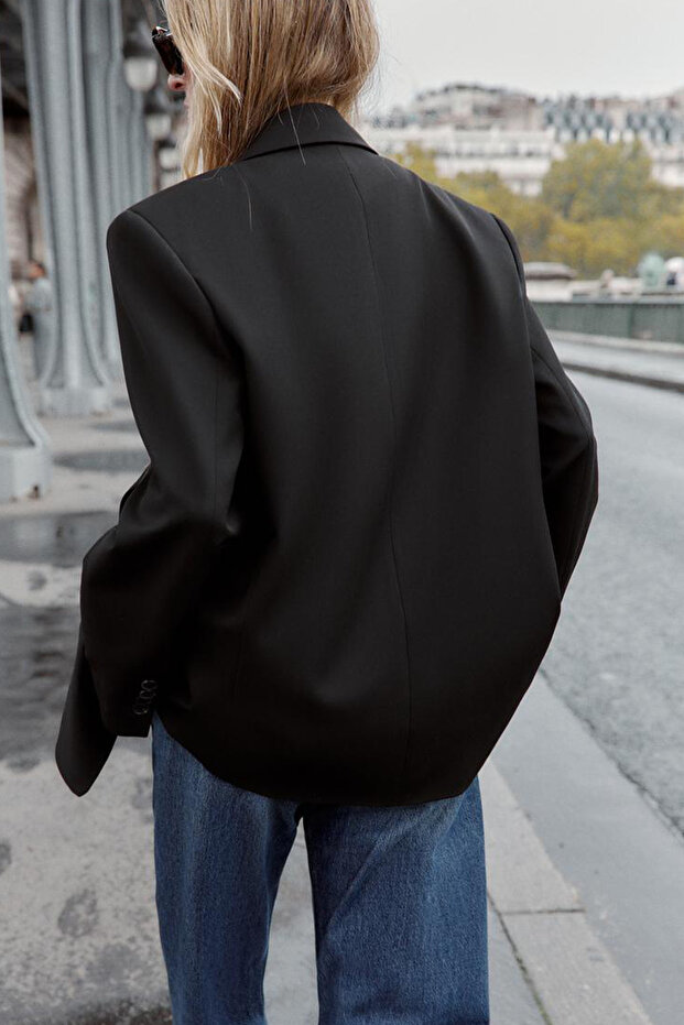 Premium Kybele Boyfriend Woven Jacket